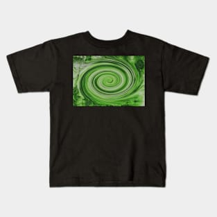 Fast Green Swirl Kids T-Shirt